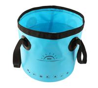 FACAIIO Seau à eau pliable 20L pour lavage de voiture, camping, pêche - PVC 500D durable, portable avec poignée - Jaune/bleu/noir/orange