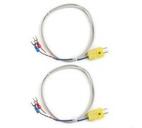 FACAIIO Sonde de bloc thermocouple de type K pour four - Mesure haute température - 1300 °C - Longueur du filetage : 19 cm - Type K - Avec câble de 1 m