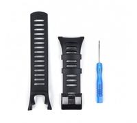 FACAIIO SS019474000 Bracelet de montre en caoutchouc noir pour Suunto Ambit2 S, Ambit2 Rouge et Ambit3 Sport 23 mm de largeur avec fermoir en acier inoxydable