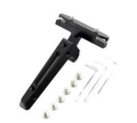 FACAIIO Support d'extension en alliage d'aluminium pour selle de vélo - Angle réglable - Double adaptateur pour porte-bouteille d'eau - Noir