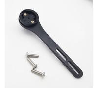 FACAIIO Support d'ordinateur de guidon de vélo en alliage d'aluminium pour Garmin, Bryton et Cateye - Distance de vis centrale 7,5-45 mm, noir (38 g, 143 mm)