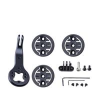 FACAIIO Support d'ordinateur de vélo pour Garmin Bryton Wahoo - Durable | Support de potence en aluminium pour Trek Blendr, support GPS noir avec clip pour caméra et plusieurs bases