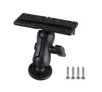 FACAIIO Support pour sondeur de bateau marin pour support de sondeur de profondeur à 360°, base à dégagement rapide en ABS avec rotation complète et pour montage plat, pour détecteur de poissons