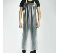 FACAIIO Tablier de cuisine imperméable en PVC transparent résistant à l'huile, aux acides et aux alcalins, 110 x 65 cm