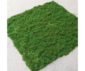 FACAIIO Tapis de mousse artificielle pour terrarium et bonsaï - 1 x 1 m - En polyester - Vert - Doux et anti-poussière - Pour décoration d'intérieur, projets de bricolage