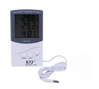 FACAIIO Thermomètre hygromètre numérique LCD intérieur extérieur TA318 mural ABS avec affichage de la température et de l'humidité pour la maison, le bureau, l'entrepôt