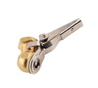 FACAIIO Valve de gonflage de pneu de qualité professionnelle avec ardillon de 6,35 mm et embout hexagonal de 1,9 cm