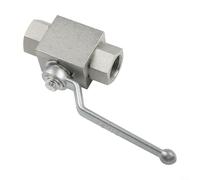 FACAIIO Vanne à bille hydraulique en acier au carbone 7250 PSI 2 voies avec poignée en alliage de zinc, filetage intérieur NPT, valve haute pression pour M14 x 1,5 M18 x 1,5 M22 x 1,5 (M22 x 1,5)