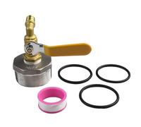 FACAIIO Vanne d'huile DN50 en acier inoxydable pour tambour de 200 L, entrée de 5,1 cm, anti-fuite avec joints toriques