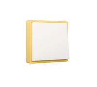 FACAIIO Veilleuse minimaliste à interrupteur poussoir avec intensité variable en continu, lampe de chevet rechargeable par USB 1200 mAh pour chambre à coucher, blanc/jaune