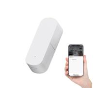 FACAIIO Zigbee Capteur de vibrations intelligent pour application Tuya, détection de mouvement en temps réel avec sensibilité réglable et alerte de batterie faible, blanc