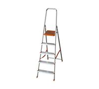 FACAL Échelle En Aluminium 5 Marches Pliable Léger 150KG Professionnelle