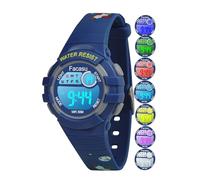 Facasu Montre Numérique Enfant,Montre Filles Garçons Digitale,Montre étanche Lumineuse Colorée pour Tout-Petits,Montre de Sport d'extérieur avec Alarme Chronomètre Enfants de 4 à 8 Ans