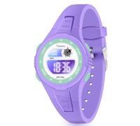 Facasu Montre Numérique Enfants Filles Garçons,50M étanche avec Lumière Colorée,Chronomètre,Alarme,Fonctions 12/24 h,Cadeau pour Enfants de 4 à 15 Ans (Violet)
