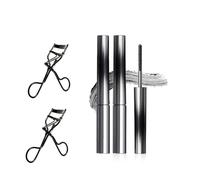 Faccelove Iron Wand Mascara 3D Cils Fer à Boucler Mascara avec Recourbe-cils intégré, Imperméable et durable, sans saleté & volumineux, pour curling dramatique de cils (noir, 2 pièces)