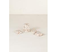 FacciamoCASA Marque-place en grain de marbre (6 pièces) (blanc et brique)