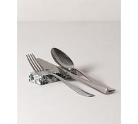 FacciamoCASA Poggia Couverts XL Graniglia de marbre - Support de couverts artisanal fabriqué en Italie - Support élégant pour couverts - Porte-couverts décoratif et durable pour la table (vert)