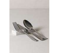 FacciamoCASA Poggia Couverts XL Graniglia di Marbre - Support de couverts artisanal fabriqué en Italie - Support élégant pour couverts - Porte-couverts décoratif et durable pour la table (petit blanc)