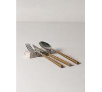 FacciamoCASA Poggia Couverts XL Graniglia di Marbre - Support de couverts artisanal fabriqué en Italie - Support élégant pour couverts - Porte-couverts décoratif et durable pour la table (blanc et