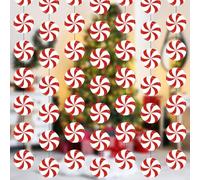 Faccito 12 Pcs Décorations de Banderole Suspendues de Noël Guirlande de Bannière de Noël Bannière de Bonbons de Noël en Papier pour Vacances Hiver Anniversaire Fête Pays des Bonbons (Rouge Blanc)