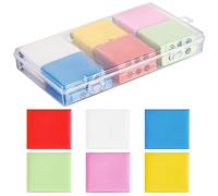 Faccito 12 Pcs Gommes Malaxées 1,57 x 1,38 Pouces Gomme à Croquis en Caoutchouc Souple Gomme Malaxable Colorée avec Étui Transparent pour Artistes Fourniture Dessin Croquis Peinture