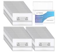 Faccito 200 Pcs Badges Nominatifs Magnétiques 9 x 5,5 cm Étiquette d'Identification Magnétique Badges de Nom en PVC Horizontale Porte-Noms avec Aimant pour Travail Conférence École Collège