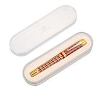 FACDEM 100 Centennial Stylo plume en résine creuse avec clip doré pour bureau, cadeau d'affaires, fournitures scolaires (violet, EF)