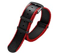 FACDEM Bracelet de montre de rechange en nylon pour montre Seiko Mido 007 James Bond 20 mm 22 mm, 22mm