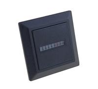 FACDEM Compteur d'heures 50 Hz AC 24 V 110 V 220 V non réinitialisable carré scellé heures compteur jauge compteur HM-1 (couleur : AC 24 V, taille : 50 Hz)