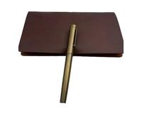 FACDEM Stylo plume coloré en alliage de titane lisse n°6 EF/F à pointe souple pour affaires, étudiants, cadeau d'écriture avec stylo convertisseur (F, poli à la main, M)