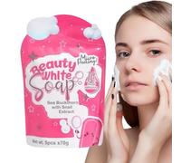 Face and Body Soap, Nourishing Cleanser 3.4x2.8 Inches Bar with Fragrant Scent, Deep Cleansing Wash, Skincare with Gentle Style, Supply for Home Dorm School and Travel