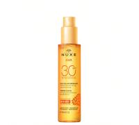 Nuxe Sun Huile bronzante Visage et Corps SPF30 Protection Cellulaire Anti-Age, Bronzage Sublime 150 ml