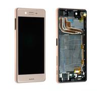 Face Avant Chassis Vitre Tactile Et Lcd Sony Xperia-X Rose