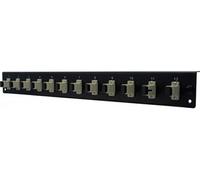 Face avant fibre optique équipée 12 sc upc mm simplex pour tiroir optique 1u