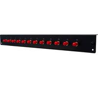 Face avant fibre optique équipée 12 st mm pour tiroir optique 1u