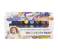 Face Body Paint 16 couleurs sace hypoallergénique bricolage halloween fête de peinture palette cosplay 0,7oz