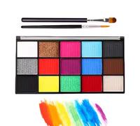 Face Body Paint - Palette De Peinture Des Visages Professionnels, Peintures Bodys Arc-en- Lavables | Peintures Brillantes Non Toxiques Kit De Danse Du Festival Créatif Avec Une Formule Sûre Pour L