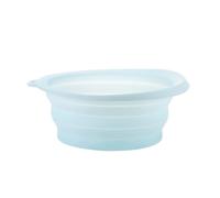 Face Bowl for Ice avec bac à glace intégré - bol facial pliable en silicone Face Ice Bath Bowl pour cold plunge therapy, raffermissement de la peau, Ice Face Bowl portable maison & voyage (Bleu)