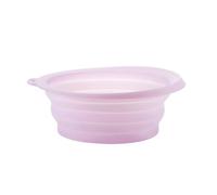 Face Bowl for Ice avec bac à glace intégré - bol facial pliable en silicone Face Ice Bath Bowl pour cold plunge therapy, raffermissement de la peau, Ice Face Bowl portable maison & voyage (Violet)
