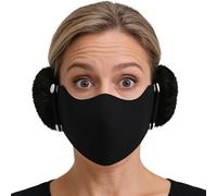 Face Cover for Cold Weather - Warm Thermal Thick | Cycling Face Cover,Shield Women Winter Snow Outdoor Sports Cycling Skiing Hiking Commuting, Noir , M