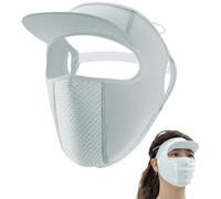 Face Cover for Sun Protection - Ice Silk Fabric Breathable Mesh 26cm | Sports Face Cover Sunscreen | Comfortable Soft Ice Silk Water Resistant Windproof Faces Covers for Sun Protection, Horticulture,