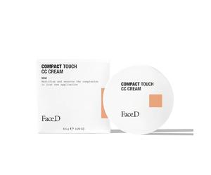Face D - Correcteur de teint CC Crème Compacte à l'acide hyaluronique et à la vitamine E, 8,5 g (Caramel)
