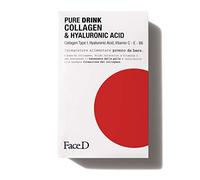 Face D - Pure Drink Complément Alimentaire en Sticks de Collagène et Acide Hyaluronique, 30 Sticks de 15 ml