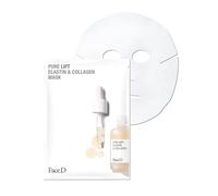 Face D Pure Lift Masque en tissu anti-rides et raffermissant avec élastine, collagène et acide lactique, effet liftant, tendeur et fermeté, même pour les peaux sensibles