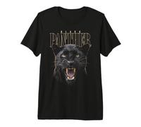 Face de panthère Noire, forêt Tropicale, Faune, Nature, panthère T-Shirt Haut de Gamme