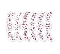 Face Decals - Patchs Commémoratifs Drapeau Américain 250e Anniversaire - Autocollant Cutané Rouge Blanc Bleu - pour Femmes Hommes Intérieur Extérieur Maison Fête