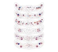 Face Decals,Patchs Commémoratifs Drapeau Américain 250e Anniversaire,Autocollants Visage Fête 4 Juillet | Adultes Femmes Hommes Intérieur Extérieur Maison Anniversaire
