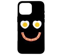 Face Eggs and Bacon Ham Breakfast Smile Coque pour iPhone 16 Pro Max
