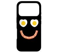 Face Eggs and Bacon Ham Breakfast Smile Coque pour iPhone 17 Pro