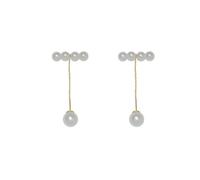 Face exposée Slim Petite niche Design Imitation de boucles d’oreilles en perles Accessoires élégants pour femmes Su Ear Ear Threaders Pierres Gouttes d’oreilles